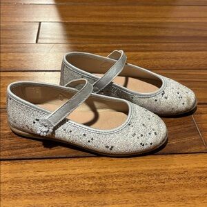 Glittery Silver Kids Sandals
